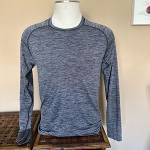 Lululemon Men X-Large Speed Long Sleeve Athletic Striped Shirt
